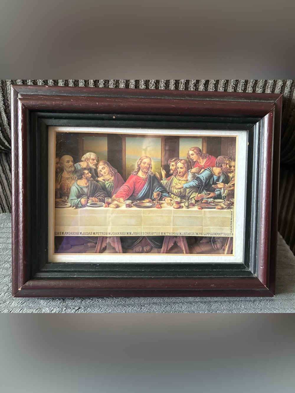 Vintage The Last Supper Wall Art Religious 3D Shadow Box Picture